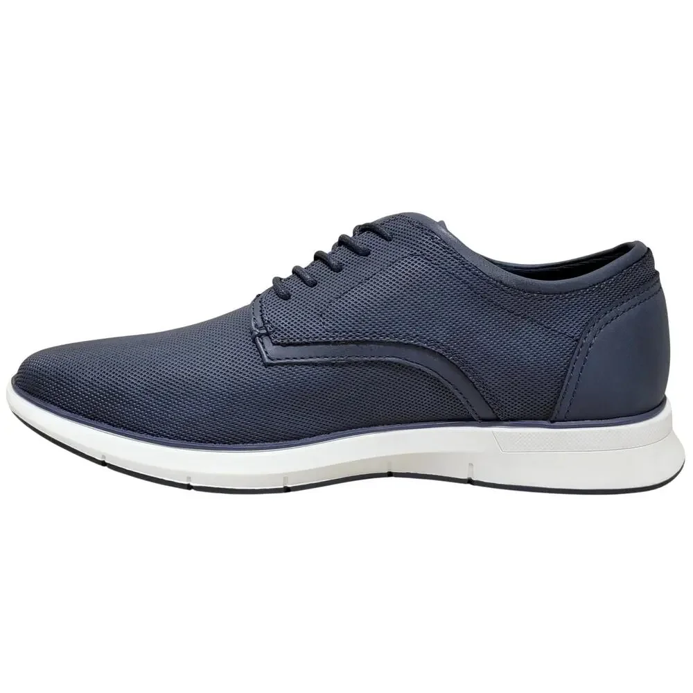 Alfani Men Plain Toe Oxford Sneakers Dalton Size US 10M Navy Blue Faux Leather